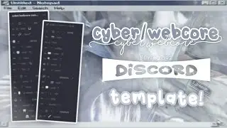 ｡˚⋆💾﹕ webcore / cybercore aesthetic discord server template FREE 、ely. &deg;｡˚✿