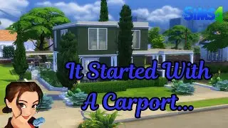 A Carport Turned Into A Simply Modern Home?! | Sims 4 | Walk Thru