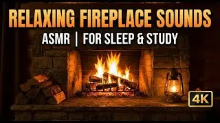 🔥 Cozy Fireplace Ambience 10 Hours - Crackling Fire Sounds for Relaxation, Sleep & Study (4K)