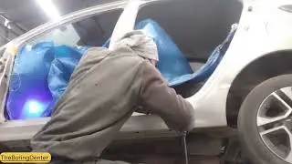 Tata Tiago Side Body Change 😱 | Accident Repair Full Process | Before After Transformation