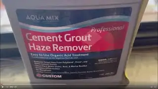AQUA MIX Cement Grout Haze Remover - Removing cement grout haze on a tile work - DIY