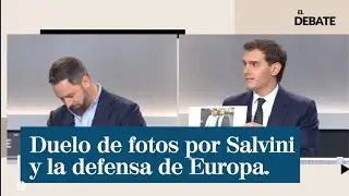 Duelo de fotos entre Rivera y Abascal por Salvini y la defensa de Europa