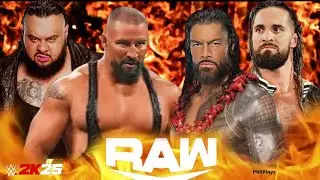 Roman Reigns & Seth Rollins vs Vision Wwe Raw 11 Jan 2026 Tag Team WWE2k25 - PS5 4K Game Play