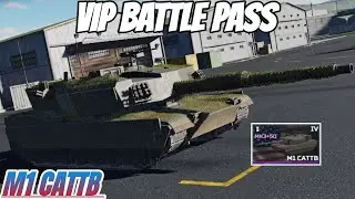 M1 CATTB 🇺🇸 Review New MBT Vehicles for VIP Battle Pass 🔥 MWT Tank Battles