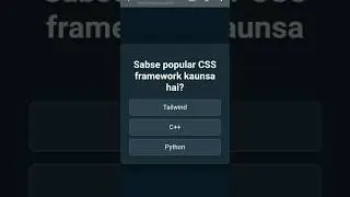 How to make Quiz App using Html, css and JavaScript #coding #webdesign #ytshorts #shorts