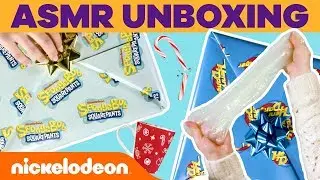 ASMR Unboxing Christmas Presents w/ SpongeBob, Henry Danger & More! 🎁| Nick