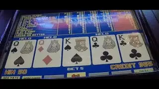 $1 10/6 Double Double Bonus video poker: $800 to $900