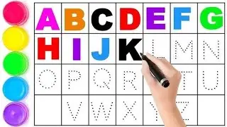 A to Z Alphabet, Kids Rhymes, ABC Writing Practice, Tracing Dotted Lines for Toddlers,ABC Song, ABCD