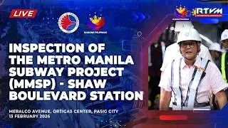 Inspection of the Metro Manila Subway Project (MMSP)