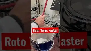 Insane Speed on Roto toms #shorts #drums #drummer #percussion #fullspeed