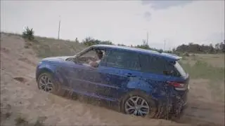 Gear Cub Range Rover Sport SVR and Land Cruiser 105 Off Road on Sand