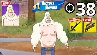 38 Elimination SKIPS (Regular Show) Gameplay Wins Zero Build (NEW FORTNITE CHAPTER 7 SEASON 1)