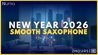 New Year's Eve Saxophone Jazz 2025 🥂 Midnight City Ambience & Relaxing Piano for Dinner