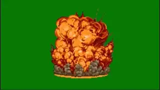Explosion 4 green screen