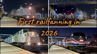Friday Night Railfanning at Buena Park ft. Amtrak Dash 8 510 leading and few others on 1/9/25. 