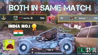 1 Vs 1 against #1 Conquerer of India 🇮🇳 l Both in same Match l New State Mobile Conquerer Loby 😈