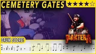 Cemetery Gates - Pantera | DRUM SCORE Sheet Music | #363 DRUMSCRIBE