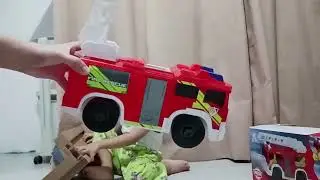Ashton Chase Unboxing Dickies Firetruck Toy