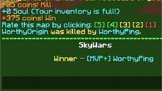 Killing WorthyOrigin in Ranked Skywars