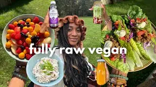 RAW VEGAN what I eat in a day 🌱a chat about gut health | raw tacos, sweet potato pie juice
