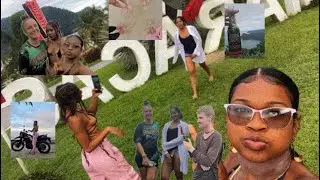 I met my COVID friend irl & bumped into @travelwithzoe & @tilothepilgrim along the way! 🇹🇹