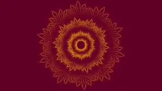 Beautiful Mandala Design | Vibrant Red & Yellow Floral Pattern | Siddam Bharat | VJLoops 2025
