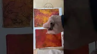 Modeling paste & stencil texture with some ASMR for listening pleasure, #My100CollagePapers Day 10