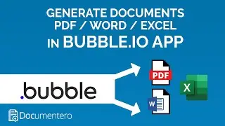Bubble.io - Create Word or PDF documents in your App
