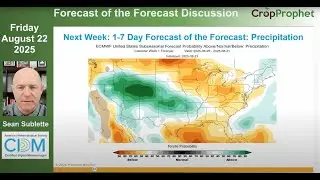 CropProphet Forecast of the Forecast | Cool, Dry Shift in Corn Belt?? | August 22nd, 2025