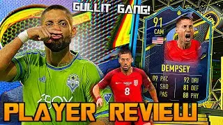 FIFA 22 91 FUT HERO CAPTAINS CLINT DEMPSEY PLAYER REVIEW! GULLIT GANG CAM!😱 FIFA 22 ULTIMATE TEAM