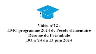 12.  Programme d'Enseignement Moral et Civique 2024 : Pr&eacute;ambule
