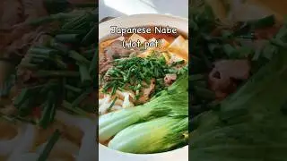 Japanese Nabe(hotpot) under 10 mins #recipe #asianfood #comfortfood