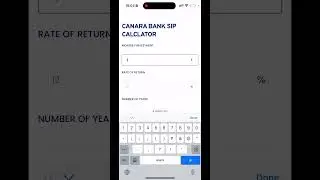 SIP Investment Plan in Canara Bank