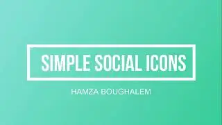 how to make Simple Social Icons Using Only HTML & CSS