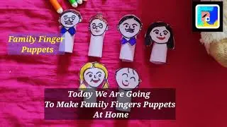How to make Finger Puppets. #paperpuppets #familypuppets #papercraftforkids #activityathome