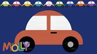 10 Cars Vroom! Count to 10! | Miss Molly Sing Along Songs | The ALPHABET Kids