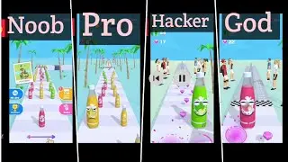 Noob vs pro vs Hacker vs God ll juice run