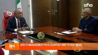 AFIA TV CEO PAYS COURTESY VISIT TO GOV. PETER MBAH | STRENGTHENING MEDIA & GOVERNMENT PARTNERSHIP