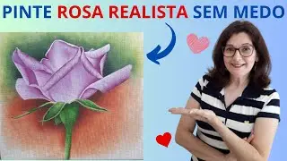 Como Pintar Rosas Realistas Maravilhosas??? ROSA DENGO PARTE 1
