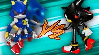 Shadow vs Metal Sonic (Stop motion)