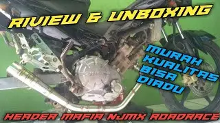 Mbangun NJMX #part3 Riview,unboxing,&pasang header mafia roadrace new jupiter mx