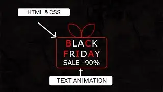 Text Animation BlackFriday Hover Effect | HTML & CSS