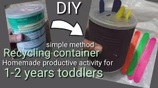 DIY Popsicles sticks activity | Homeschooling for 1 - 2 years | IM learning studio