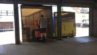 Truck Loading  Q-Cells Solibro Q.Smart UF L MADE in GERMANY panels