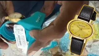 Sonata brand watch unboxing / leather belt / daily purpose@Honest reviews and stitching