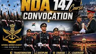 NDA 147 COURSE CONVOCATION 🎓 | Conferring degrees to cadets from JNU || 147 POP 2024 || NDA PUNE ||