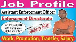 ASSISTANT ENFORCEMENT OFFICER I JOB PROFILE I SALARY SLIP I PROMOTION I TRANSFER I BEST JOB IN CGL
