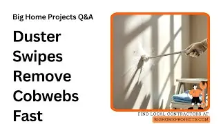 Extendable Microfibre Duster Cobweb Sweep Technique