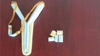 Comment faire une fronde en utilisant du papier - Très cool et simple - Arme jouet