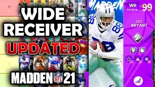 RANKING the BEST Wide Receivers in Madden 21 Ultimate Team (Tier List)